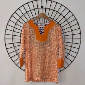 Gretchen Scott Designs Orange Tunic | Size Small